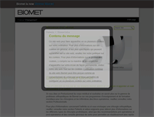 Tablet Screenshot of biomet.fr